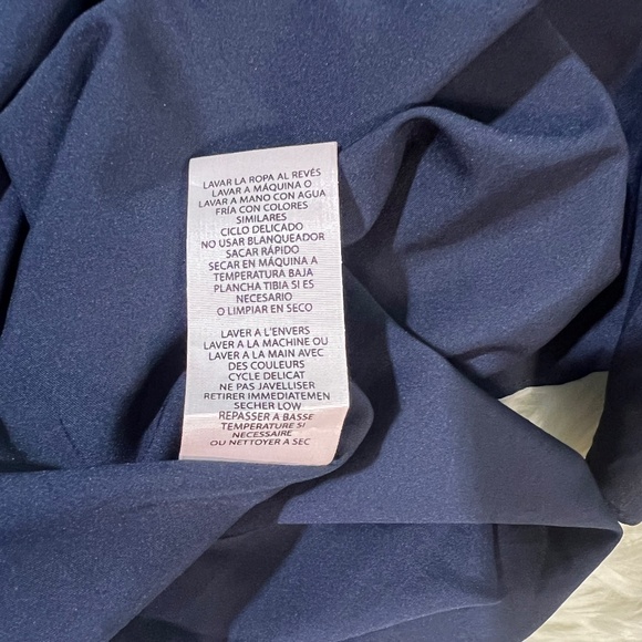 EUC Nanette Lepore {Anthro} Navy Blue Sleeveless Chiffon Pleated Swing Dress | 8 - Picture 11 of 15